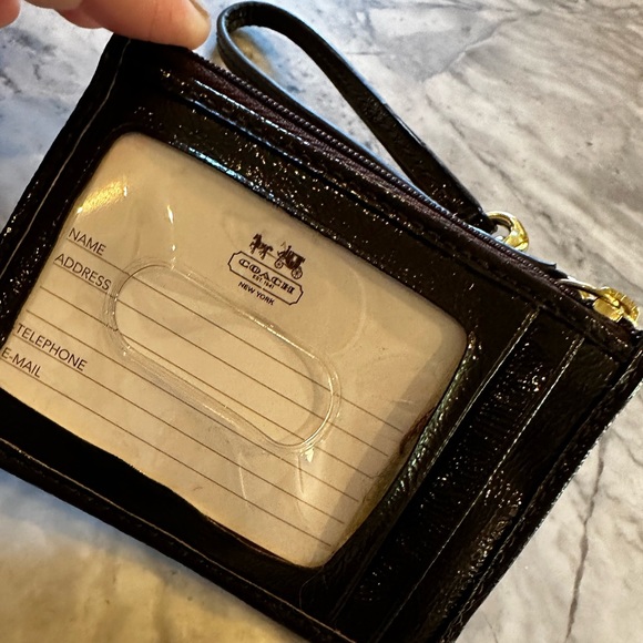 NWT Coach ID Holder / Keychain with zipper compartment - Picture 3 of 6